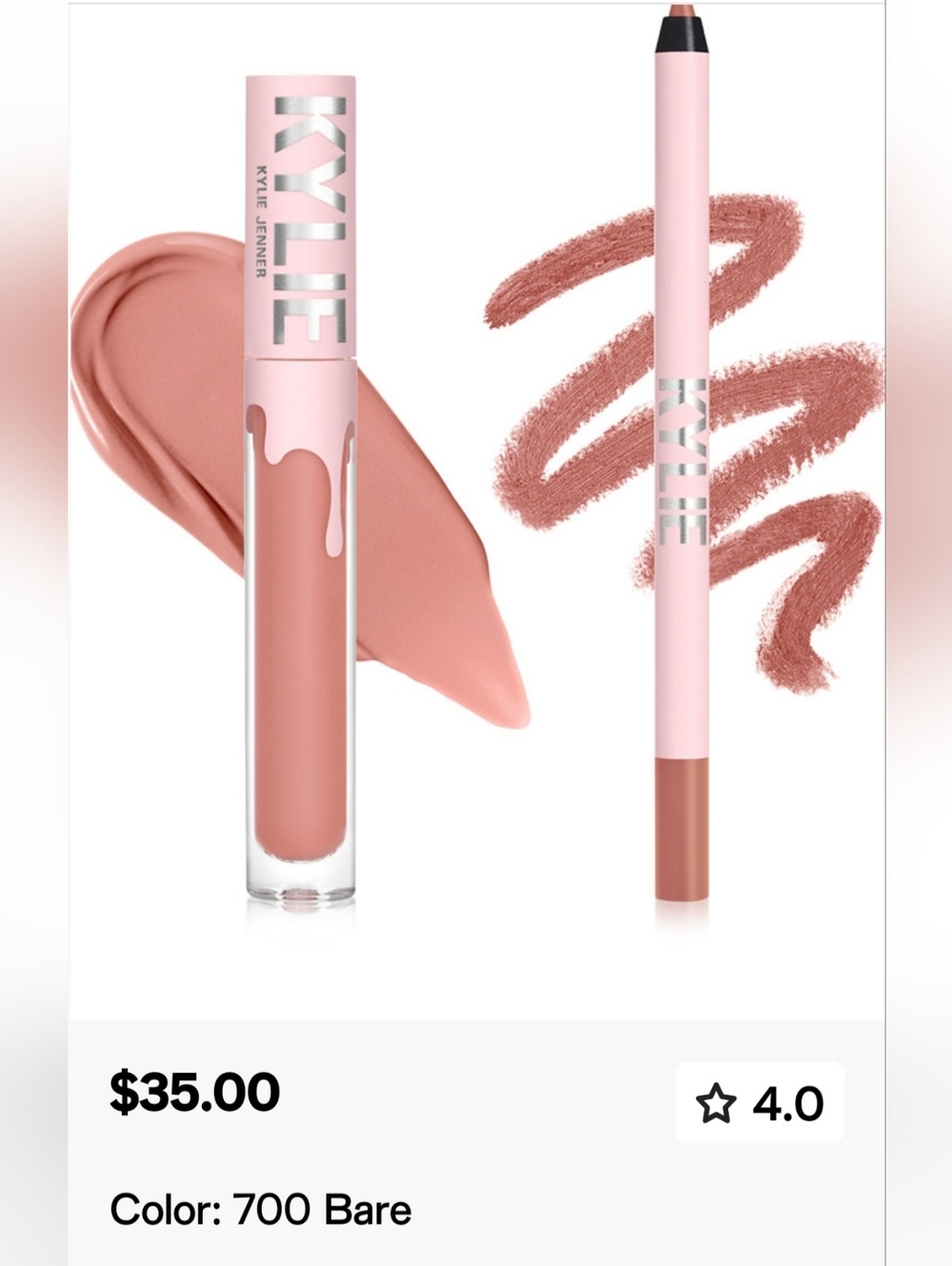 1 KYLIE  Liquid Lipstick & Lip Liner Duo - Pick One, 2 Colors - Picture 5 of 10
